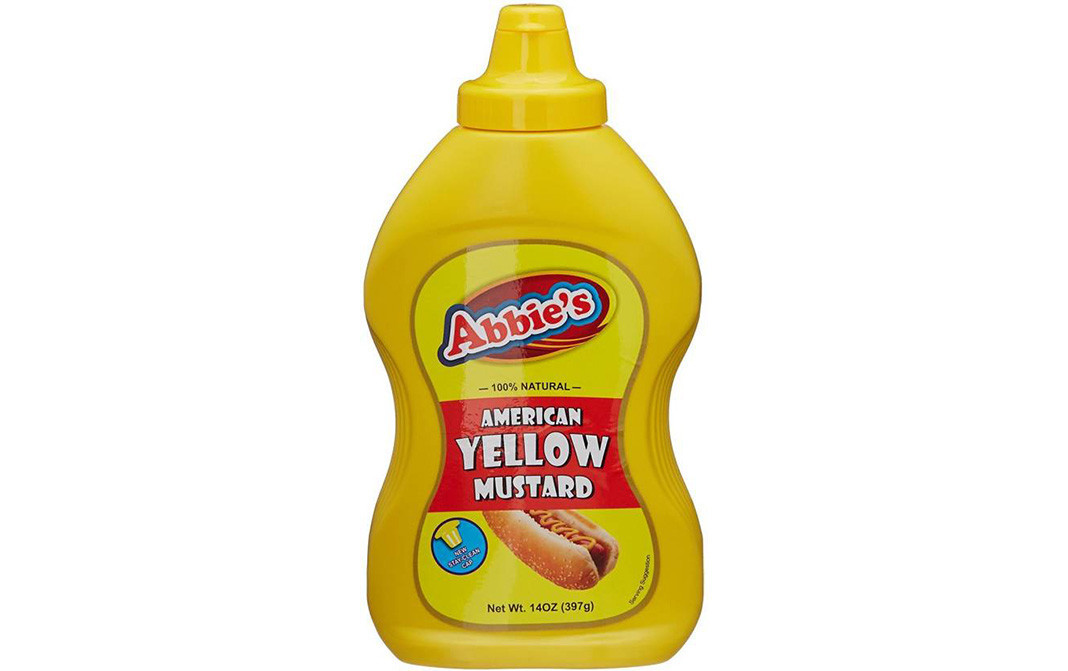 Abbie's American Yellow Mustard   Plastic Bottle  397 grams